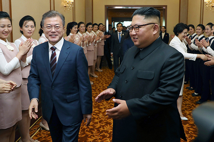 Ким Чен Ын принял главу Южной Кореи в «потертой» гостинице