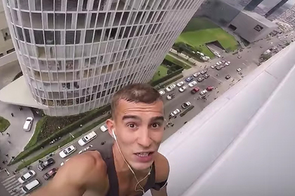«Русский человек-паук» покорил 12-этажное охраняемое здание
