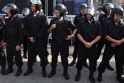 В Москве на акции протеста пострадал полицейский