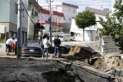 Землетрясение в Японии вызвало смертельный оползень