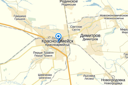 Двести ополченцев заняли горотдел милиции в Красноармейске Донецкой области