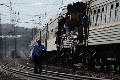 Ространснадзор назвал причину столкновения поездов под Москвой
