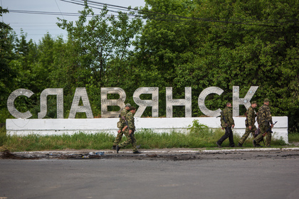 Украинские войска вновь начали обстрел окрестностей Славянска