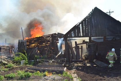 В Свердловской области сгорело семь жилых домов