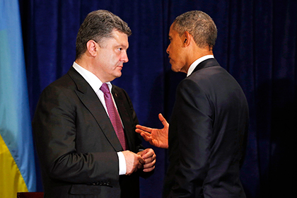 Обама пообещал Порошенко военного снаряжения на 5 миллионов долларов