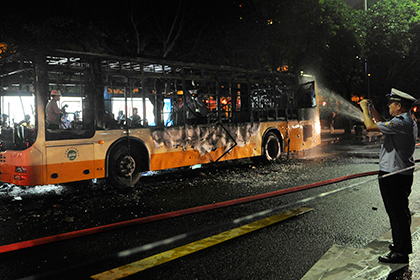 На юге Китая взорвался автобус