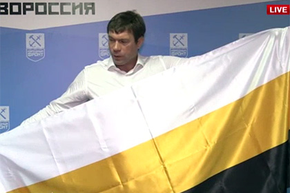 Царев представил флаг Новороссии