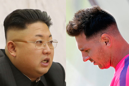 Новую прическу Месси сравнили со стрижкой Ким Чен Ына