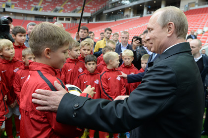 Путин посетил новый стадион «Спартака»