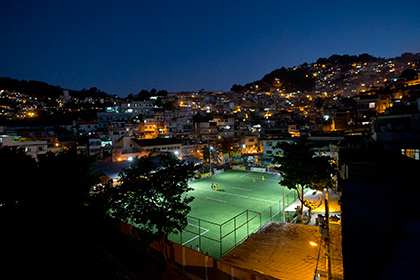 В Бразилии появилось освещаемое энергией футболистов поле
