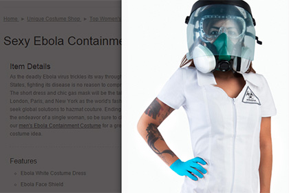 Американская компания выпустила к Хэллоуину защитный костюм от вируса Эболы