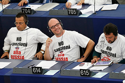 Итальянская партия поборется в ЕС за отмену антироссийских санкций