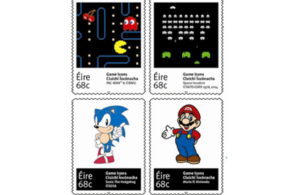 Почта Ирландии выпустила марки с Марио и Ежом Соником