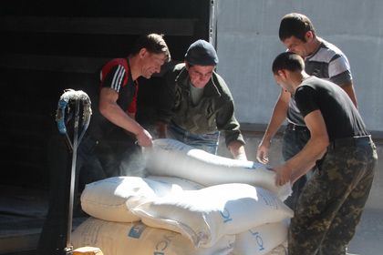 В Донецк доставили гуманитарную помощь из Египта