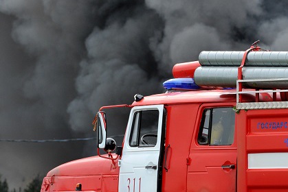 В Липецке сгорел автомобиль главного пожарного области