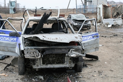 В Дагестане в результате подрыва повреждены три полицейские машины