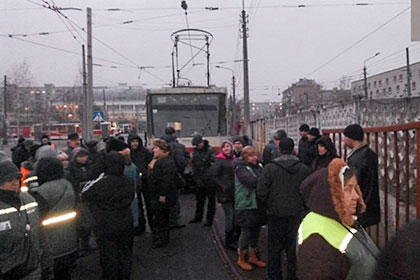 Водители киевских трамваев объявили забастовку