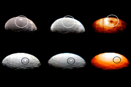 Получены первые цветные снимки карликовой планеты Церера