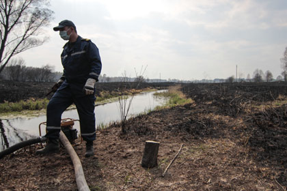 Россия предложила Украине помощь в тушении пожара в зоне Чернобыля