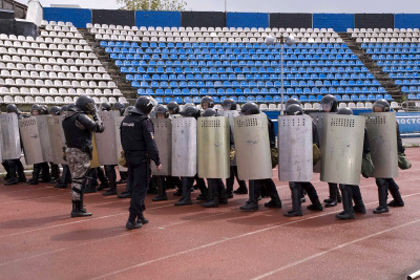 Полиция Ярославля приготовила для фанатов «Спартака» несмываемую краску