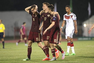 Юниорская сборная России вышла в полуфинал чемпионата Европы по футболу