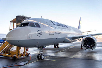 Lufthansa получила первый в мире самолет Airbus A320neo