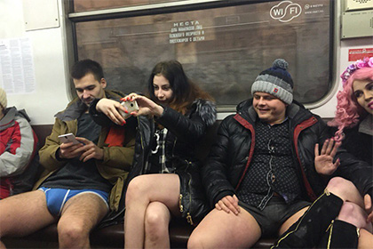 Предводитель московских беспорточников вернется в метро без штанов