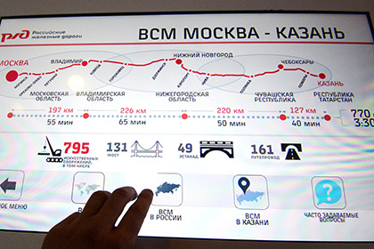 Запуск скоростной железной дороги Москва–Казань отложили на год