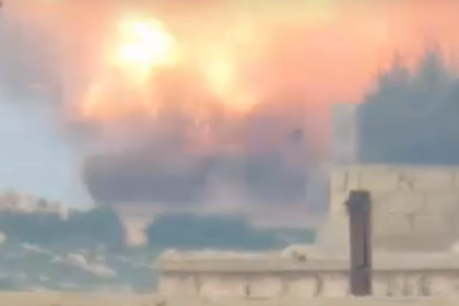 Боевики сняли на видео пуск американской противотанковой ракеты по Т-90 в Сирии