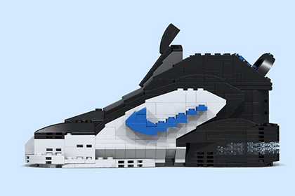 Американский художник занялся производством кроссовок Nike из «Лего»