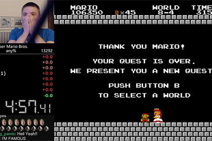 В сети появилось видео с новым рекордом по скоростному прохождению Super Mario