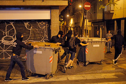 Акция в поддержку бездомных в Барселоне переросла в беспорядки