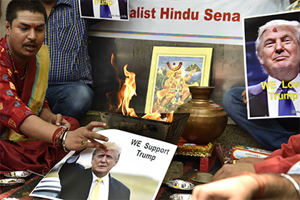 Индусские националисты попросили богов даровать Трампу победу