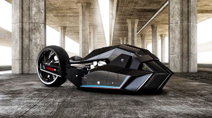 Турецкий дизайнер разработал «мотоцикл Бэтмена» для BMW
