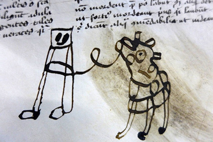 В средневековой рукописи обнаружили загадочные детские рисунки
