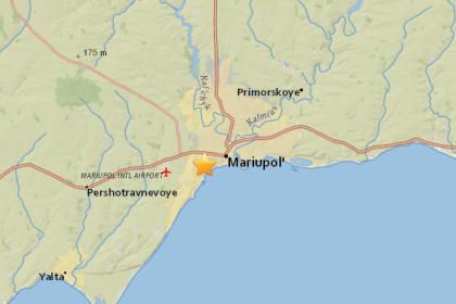 В Мариуполе произошло землетрясение магнитудой 4,9