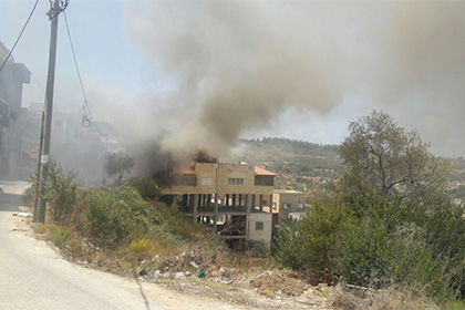 Военный беспилотник упал на деревенский дом в Израиле