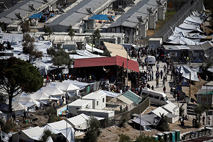 Беженцы сожгли греческий офис Агентства по вопросам предоставления убежища
