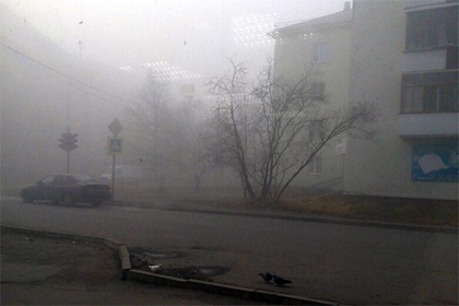 Густой туман превратил городок в Мурманской области в «Сайлент Хилл»