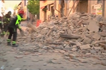 Поступили первые данные по пострадавшим при землетрясении в Италии