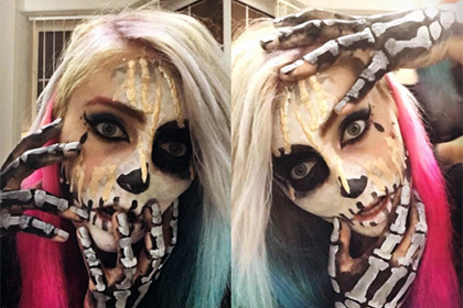 Женщины заполнили Instagram селфи с хэллоуиновским макияжем