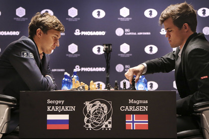 Карякин и Карлсен сыграли вничью 11-ю партию матча за шахматную корону