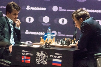 Карякин и Карлсен в шестой раз сыграли вничью в матче за шахматную корону