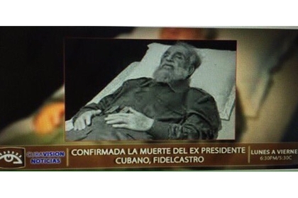 СМИ перепутали мертвого Фиделя Кастро с восковой куклой
