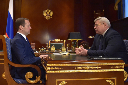 Медведев обсудил с томским губернатором миллиардные проекты