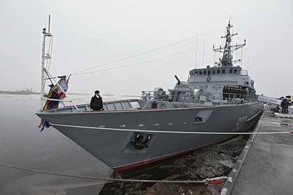 ВМФ России получил первый стеклопластиковый тральщик «Александр Обухов»