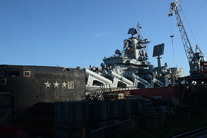 Завершился ремонт ракетного крейсера «Маршал Устинов»
