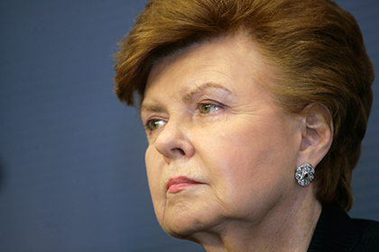 Бывшая президент Латвии пожаловалась на злобу и завистливость латышей