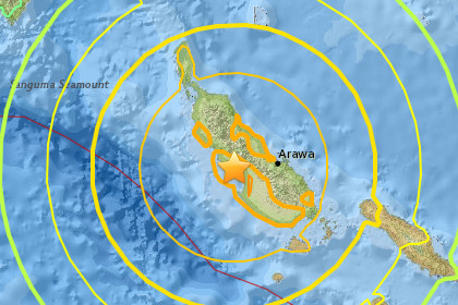 Землетрясение магнитудой 8 произошло в Папуа — Новой Гвинее