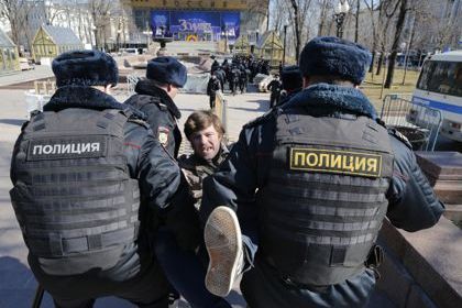 Источник сообщил о задержании более 500 человек на акции протеста в Москве